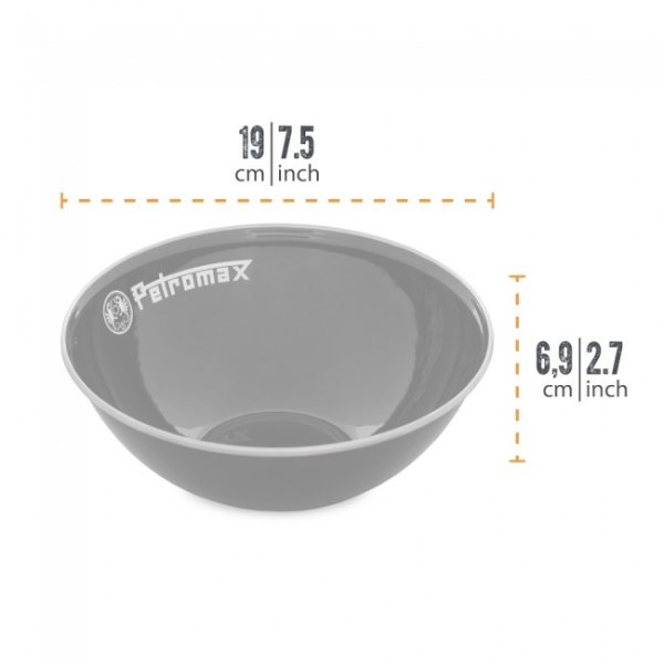 Petromax Enamel Bowls 1L 2 st Svarta