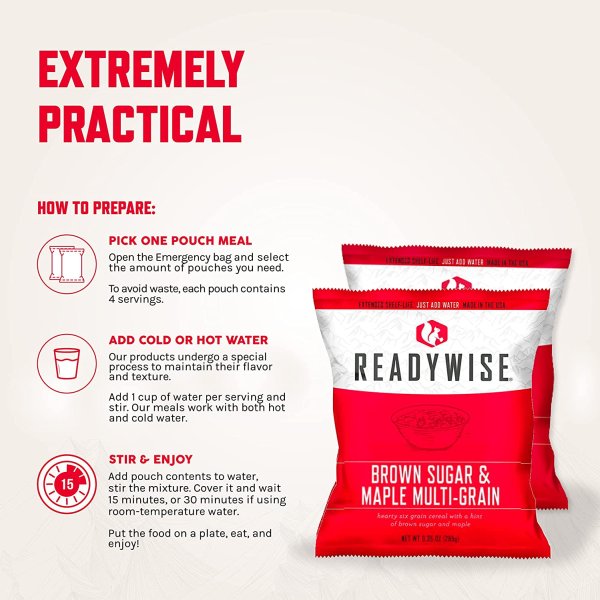 ReadyWise 60 Serving Drybag | Frystorkad mat | Matranson | 3360g