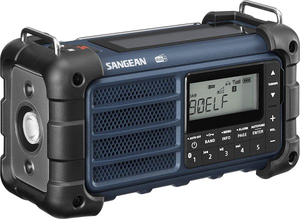 Vevradio Sangean MMR99 DAB Blue | Solceller | Powerbank 2600 mAh | Nödradio
