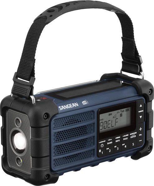 Vevradio Sangean MMR99 DAB Blue | Solceller | Powerbank 2600 mAh | Nödradio