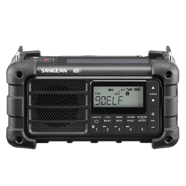 Vevradio Sangean MMR99 DAB Black | Solceller | Powerbank 2600 mAh | Nödradio