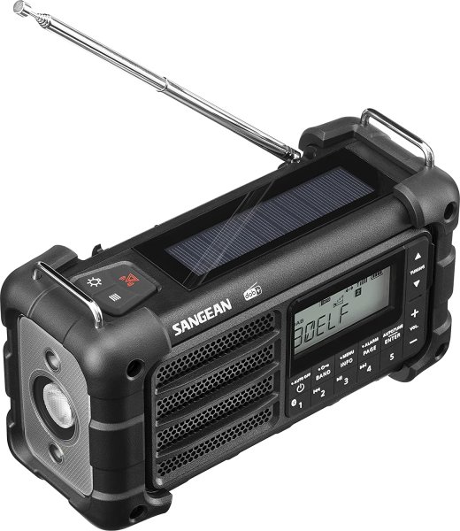 Vevradio Sangean MMR99 DAB Black | Solceller | Powerbank 2600 mAh | Nödradio