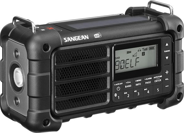 Vevradio Sangean MMR99 DAB Black | Solceller | Powerbank 2600 mAh | Nödradio