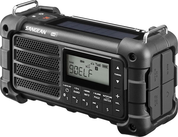 Vevradio Sangean MMR99 DAB Black | Solceller | Powerbank 2600 mAh | Nödradio