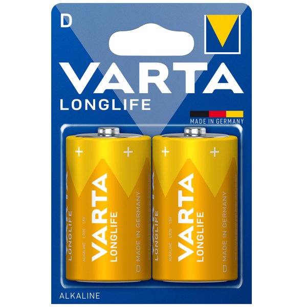 Varta Longlife D-batteri 2-pack