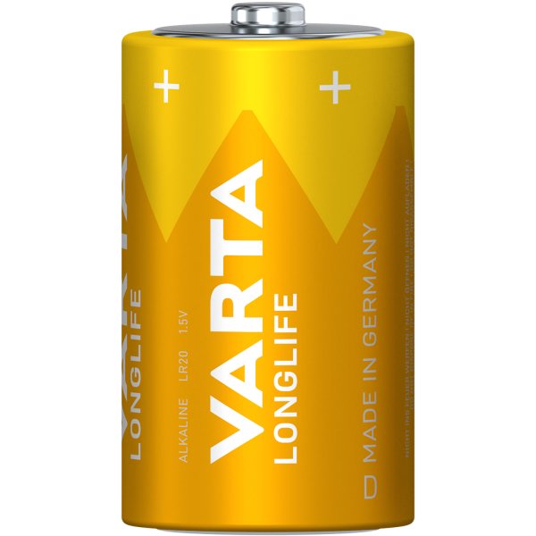 Varta Longlife D-batteri 2-pack