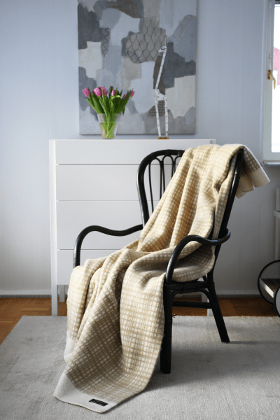 Darling Lammulspläd Beige