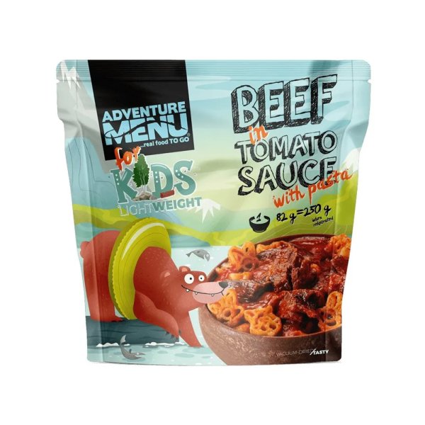 Adventure Menu | Beef in Tomato Sauce with Pasta | Frystorkad mat | 82g