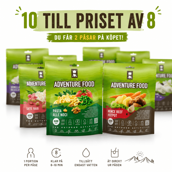 Adventure Food 10 favoriter - betala för 8