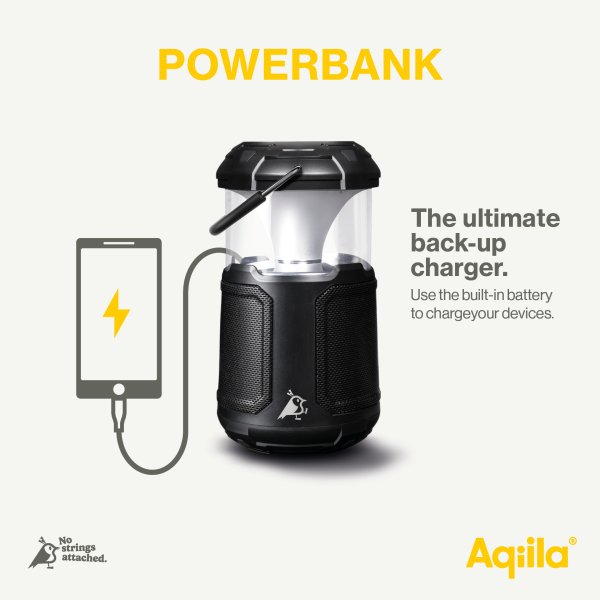 Aqiila Soundbird B10 | Högtalare med lampa och Powerbank