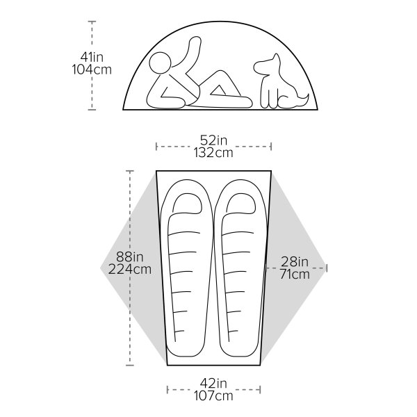 Big Agnes Copper Spur UL2 Tangelo | Tält | 2 personer