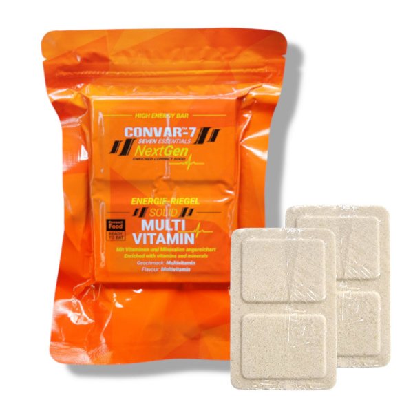 Convar Emergency Food | NextGen Energy Bar Multi Vitamin 10 års hållbarhet | 120g