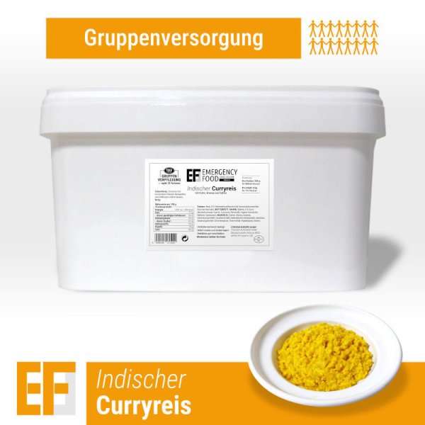 Convar Emergency Food | Indian Curry Chicken | Frystorkad mat | Matranson | 5000g
