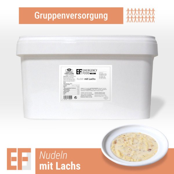 Convar Emergency Food | Pasta med lax | Frystorkad mat | Matranson | 4000g