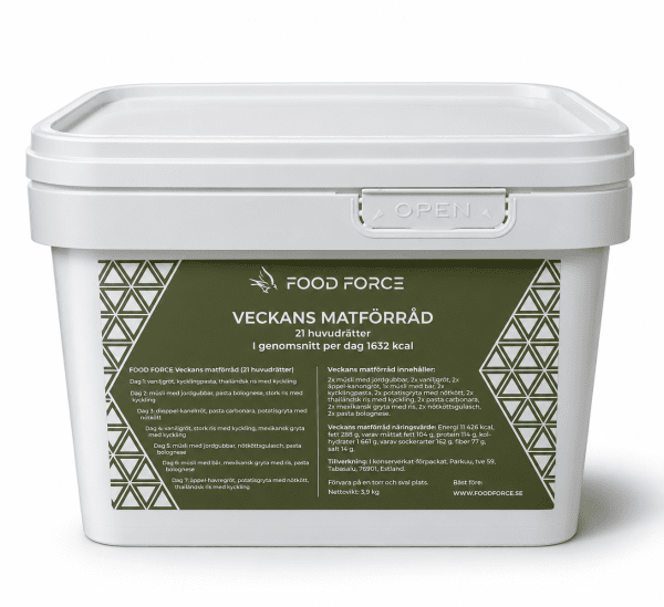 Food Force | One Week Bucket | Frystorkad mat