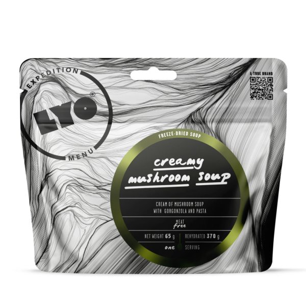 LyoFood | Cream of mushroom soup with Gorgonzola and pasta | Frystorkad mat | 65g
