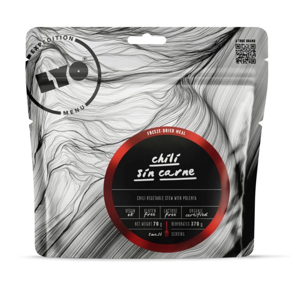 LyoFood | Organic Chili Sin Carne | Frystorkad mat | 70g