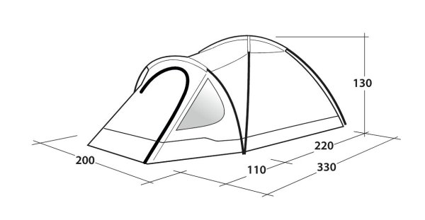 Outwell Cloud 3 | Tält | 3 personer