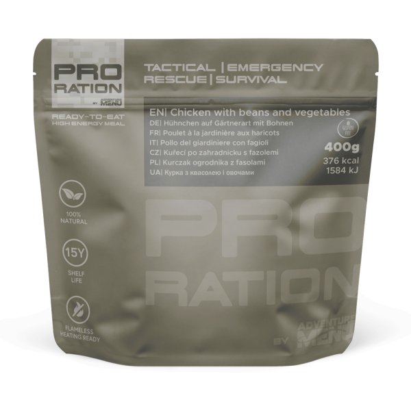 Pro Ration | Chicken With Beans And Vegetables | MRE | 400g