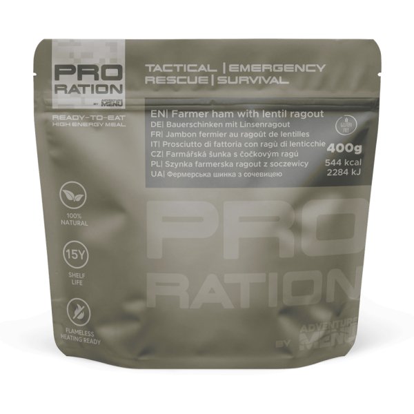 Pro Ration | Farmer Ham With Lentil Ragout | MRE | 400g